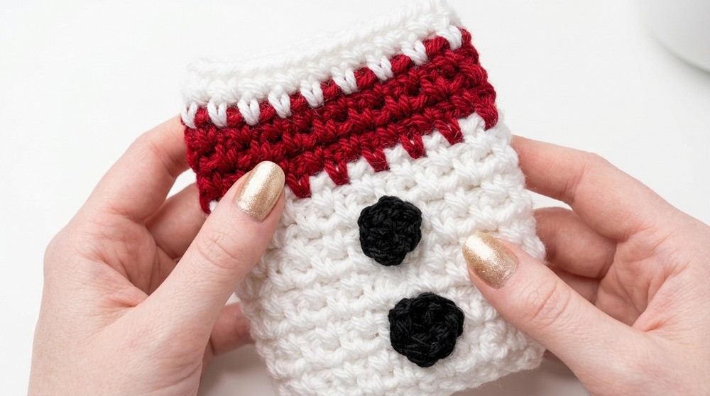 Festive Crochet Snowman Napkin Holders Pattern