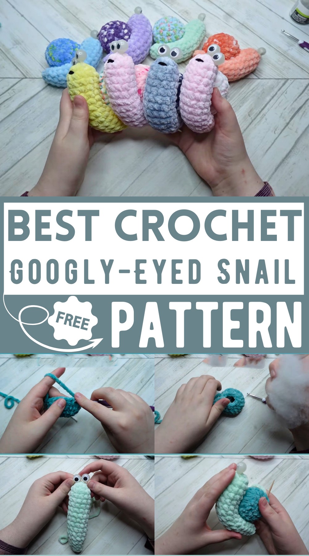 Googly-Eyed Snail Crochet Tutorial