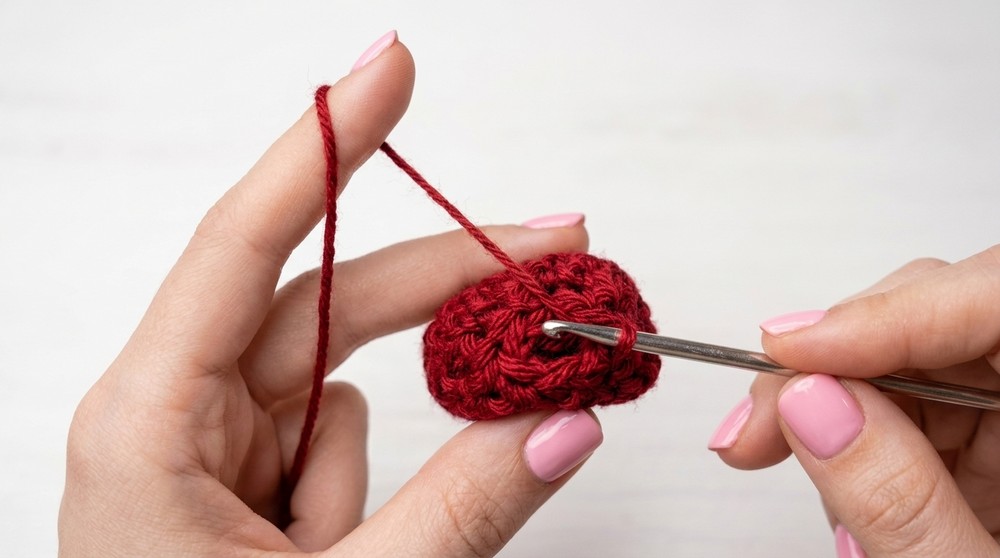 How to Crochet a Cute Cherry Amigurumi Step by Step Crochet Cherry 4