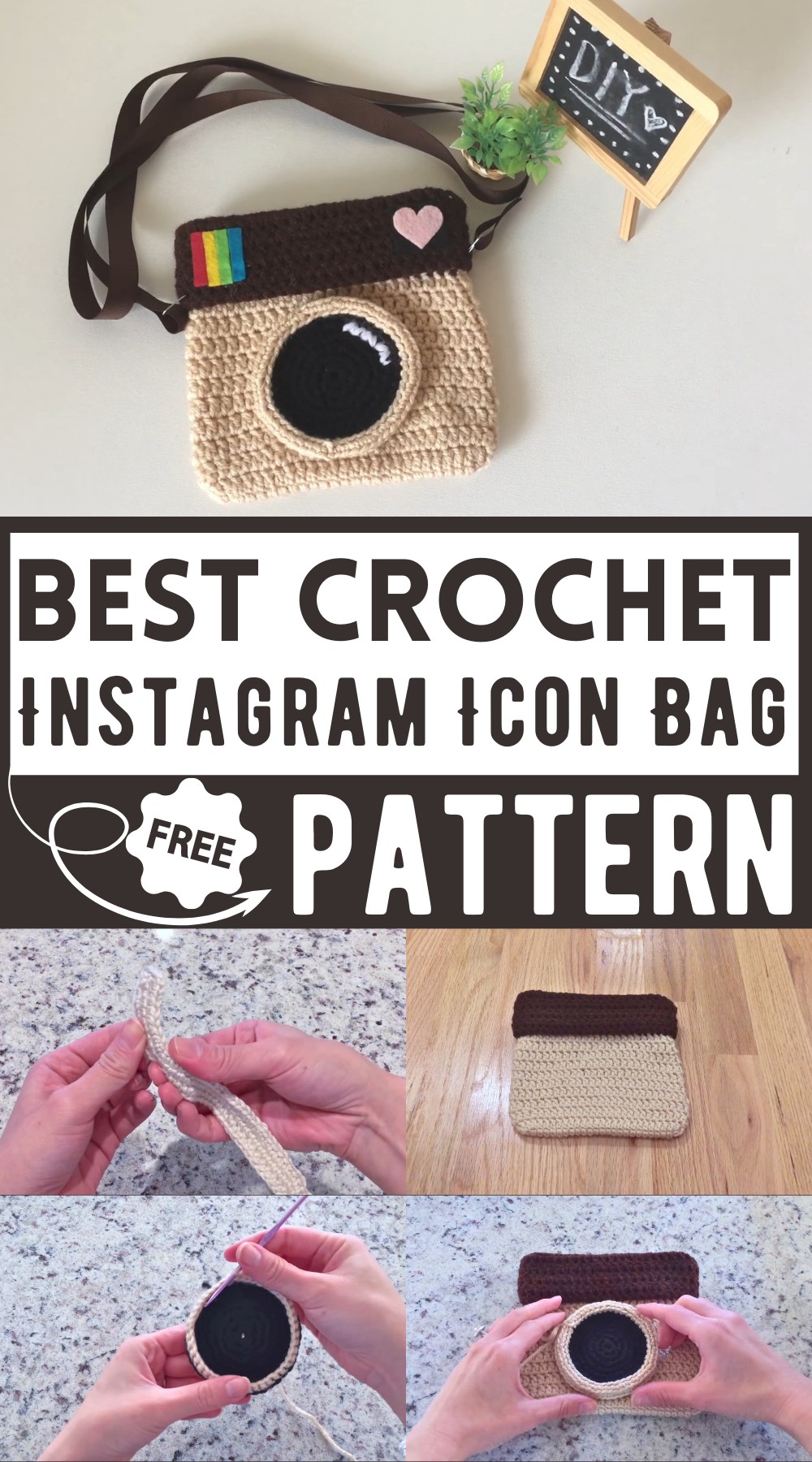 Instagram Icon Crochet Bag Pattern