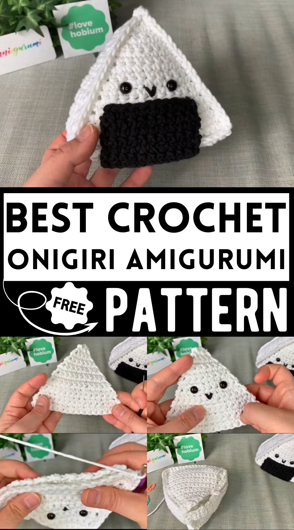 Onigiri Amigurumi Tutorial
