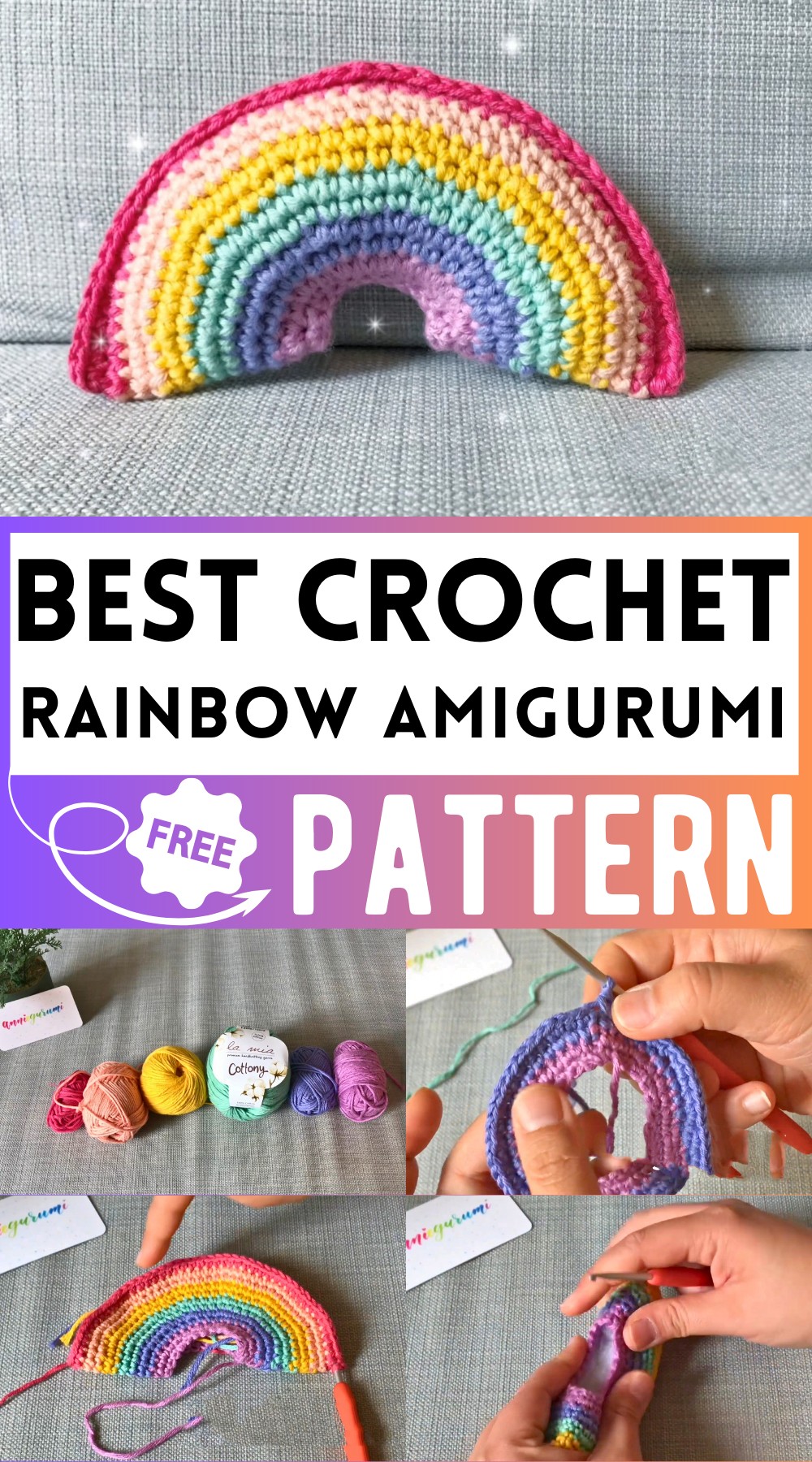 Rainbow Amigurumi Pattern