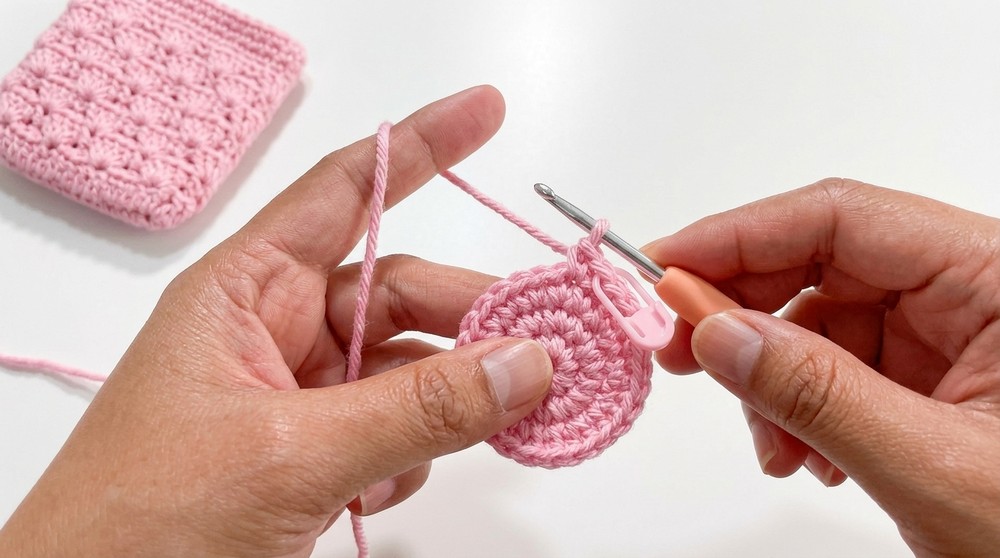 Small Crochet Round PouchBag Pattern