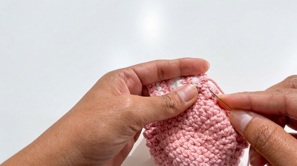 Small Crochet Round PouchBag Pattern