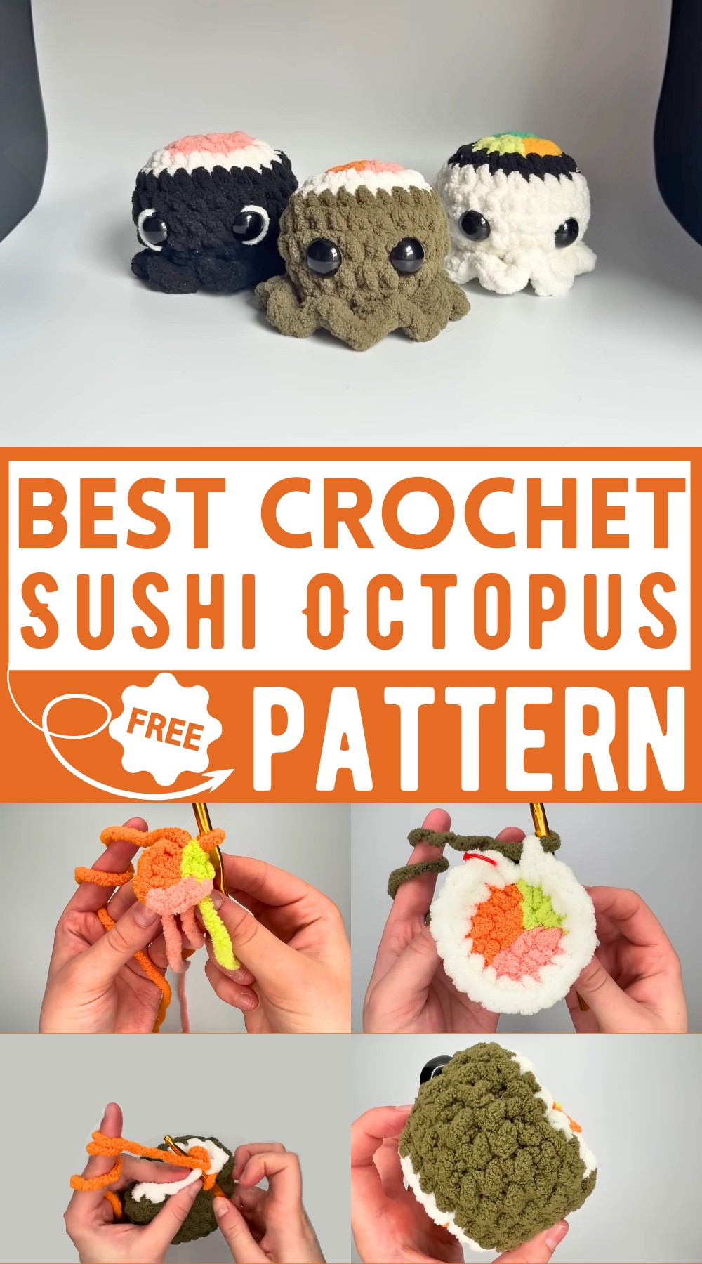Sushi Octopus Crochet Pattern