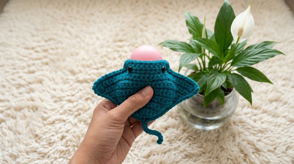 Unique Stuffed Crochet Squishy Stingray Amigurumi Pattern 2
