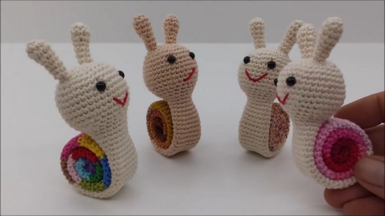 Vibrantly Cute Crochet Amigurumi Snail Pattern Free