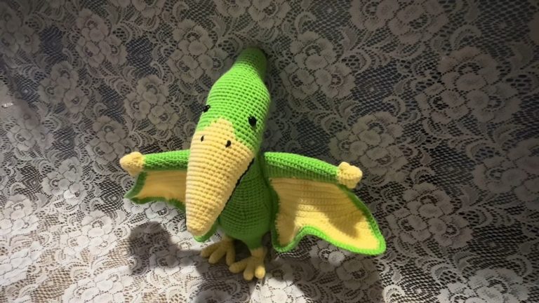 Crochet Amigurumi Pterodactyl Pattern (Adorable Dinosaur Toy)