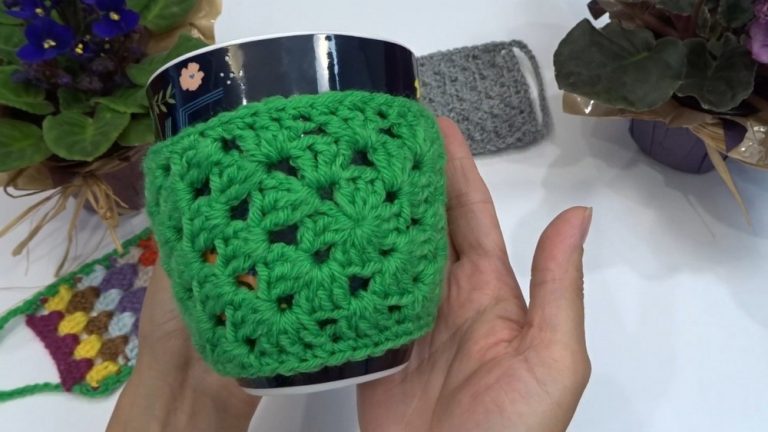 Crochet Mug Cozy Pattern To Personalize Your Mug