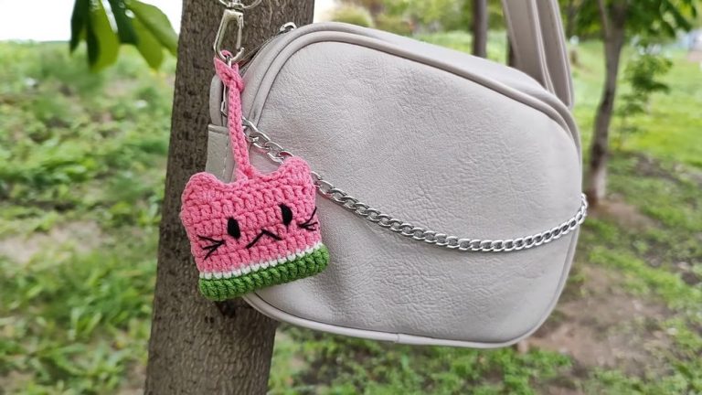 Cutest Crochet Catermelon Airpods Pouch Pattern