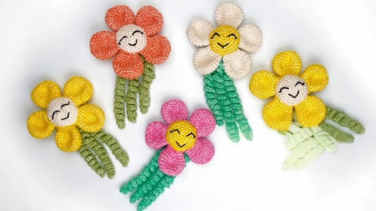Smiling Crochet Flowers For Preemies Free Pattern