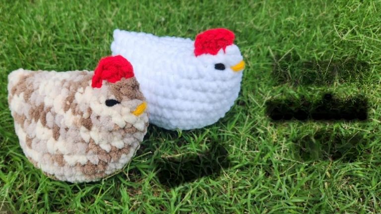 Crochet Hen Amigurumi Pattern With Chunky Yarn