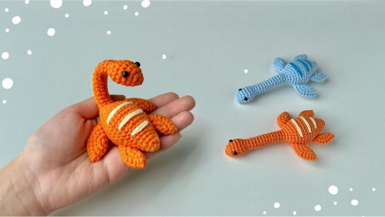 Crochet Futabasaurus With Bendable Neck Pattern