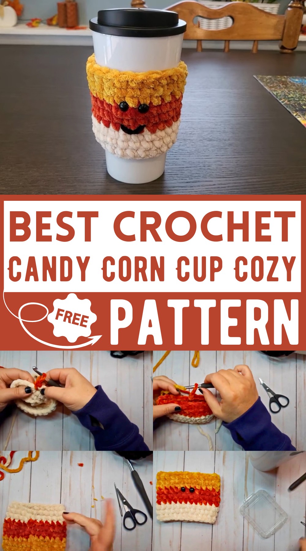 Candy Corn Cup Cozy