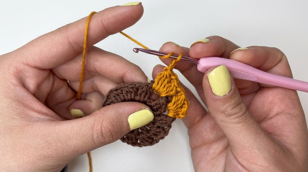 Colorful Crochet Coaster Patterns With Yarn Scraps 5
