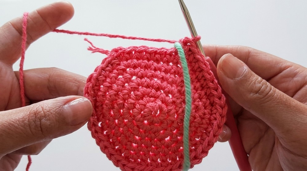 Colorful Crochet Coaster Patterns With Yarn Scraps 5