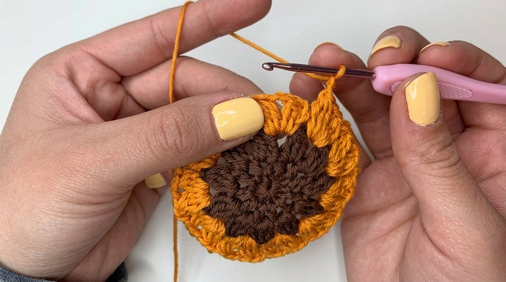 Colorful Crochet Coaster Patterns With Yarn Scraps 6