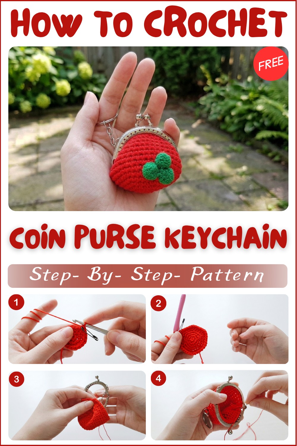 Crochet Coin Purse Keychain Pattern To Carry Little Treasures 1