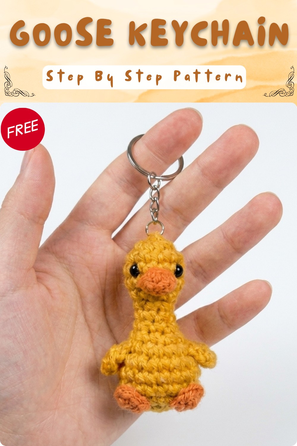Crochet Goose Keychain Pattern For Charming Gifts 8