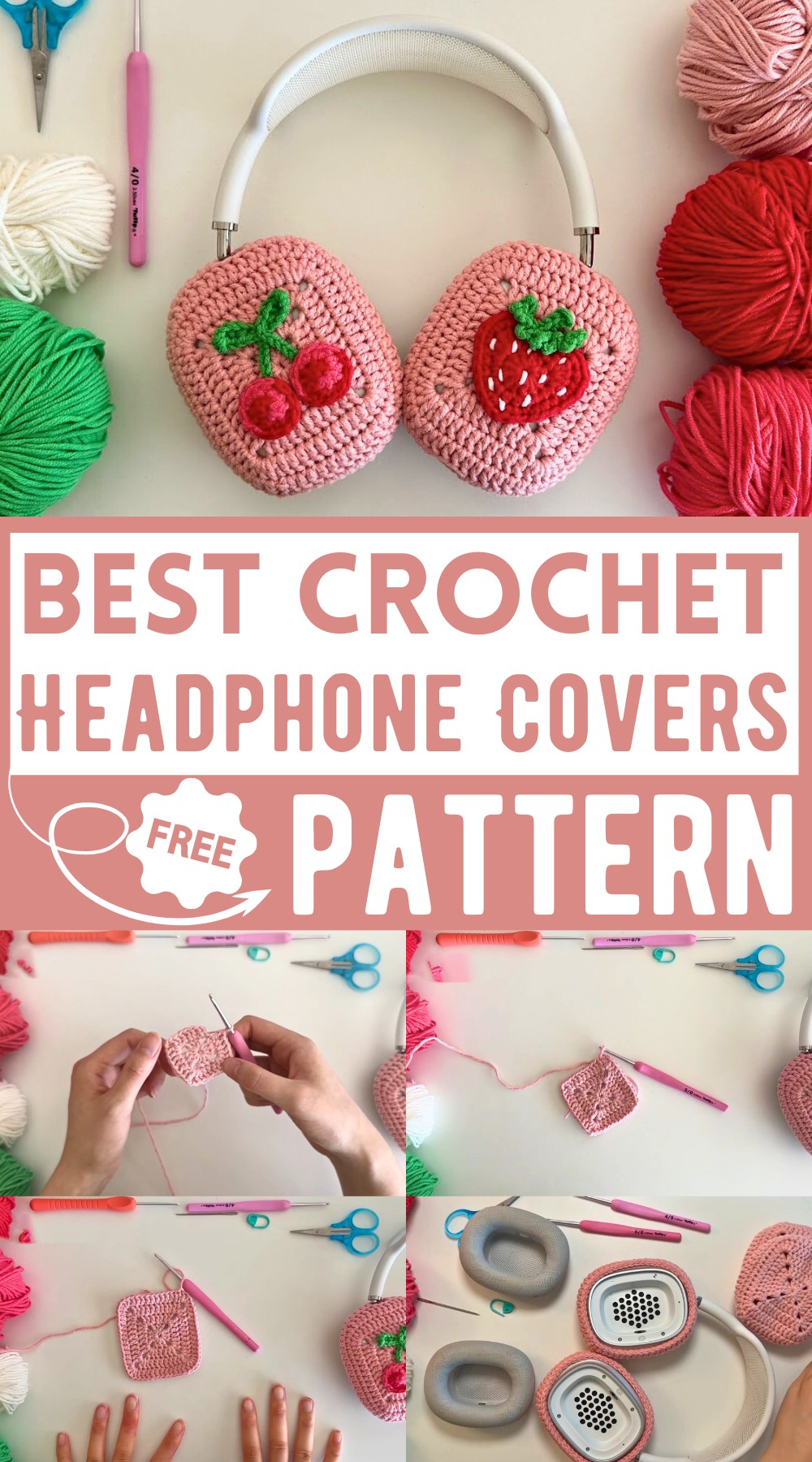 Crochet Headphone Covers
