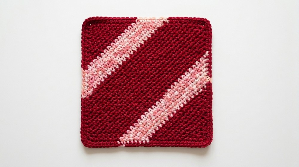 Crochet Magic Potholder Using One Stitch Pattern 2