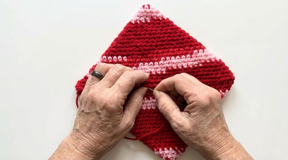 Crochet Magic Potholder Using One Stitch Pattern 7