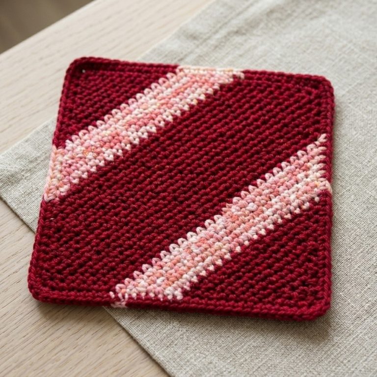 Crochet Magic Potholder Using One Stitch Pattern 9