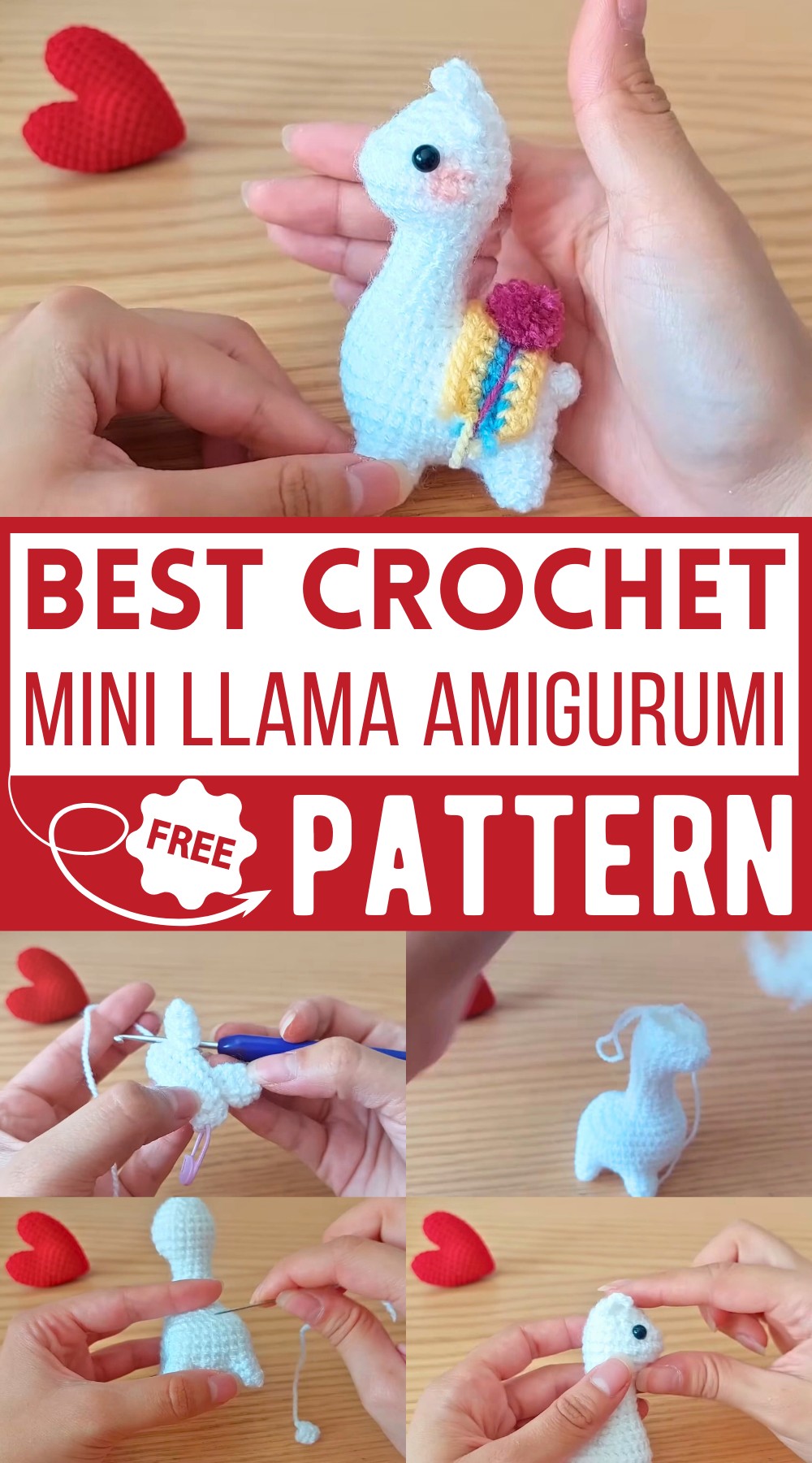 Crochet Mini LLAMA Amigurumi