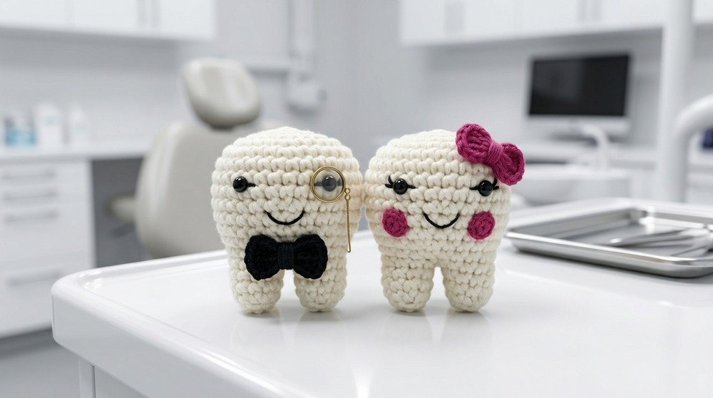 Crochet Mr And Mrs Tooth Amigurumi Pattern To Gift Dentists 2