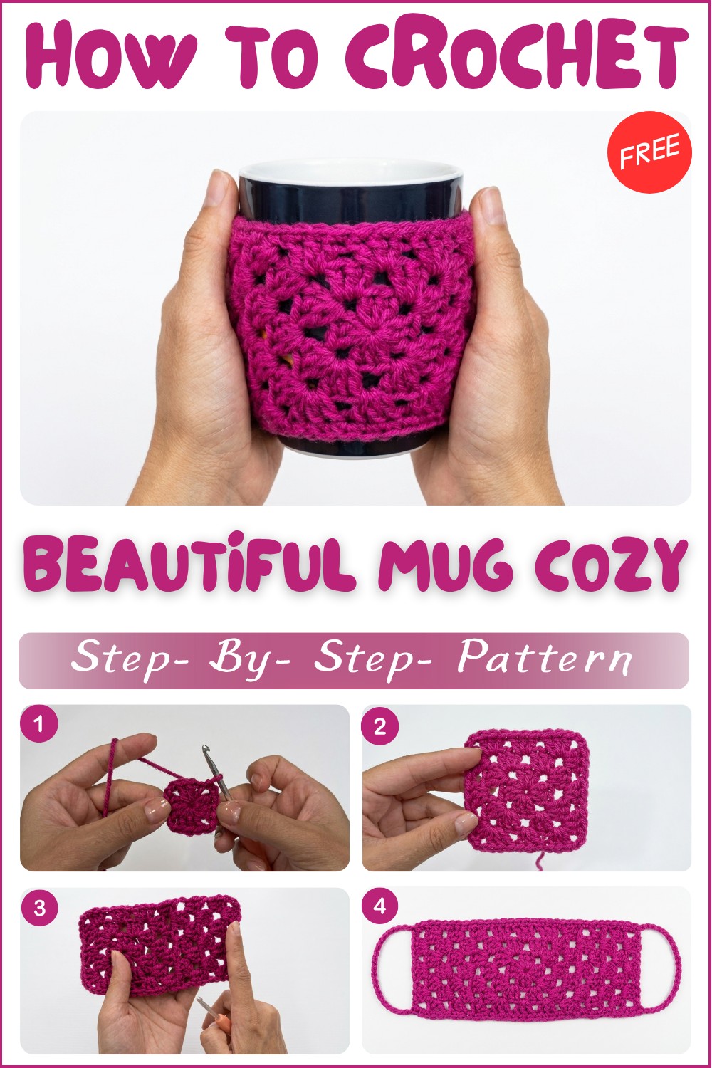 Crochet Mug Cozy Pattern To Personalize Your Mug 1
