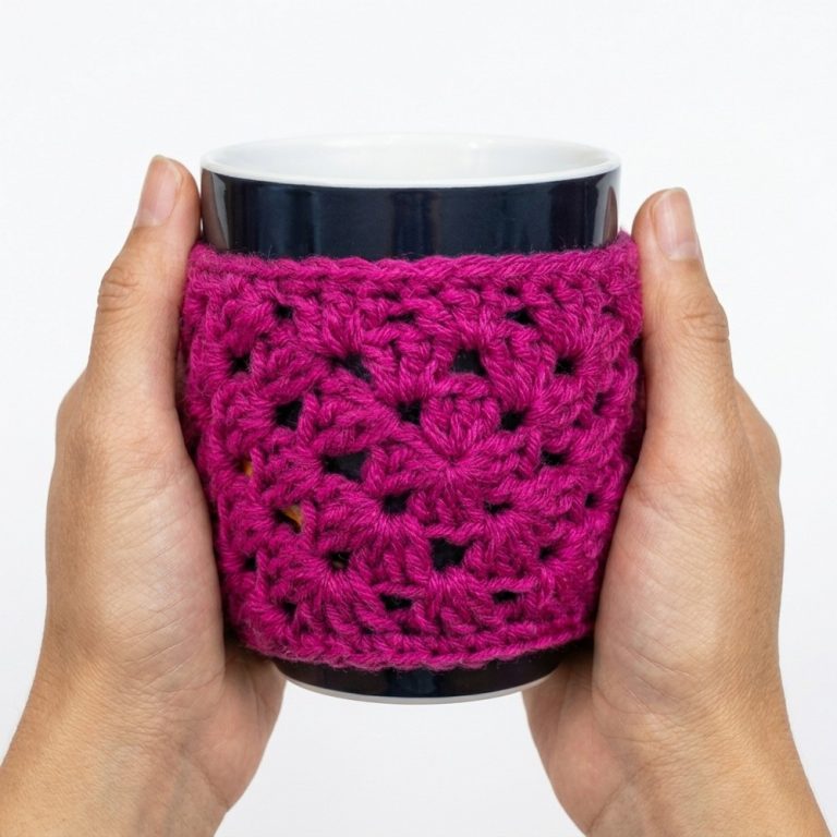 Crochet Mug Cozy Pattern To Personalize Your Mug 8
