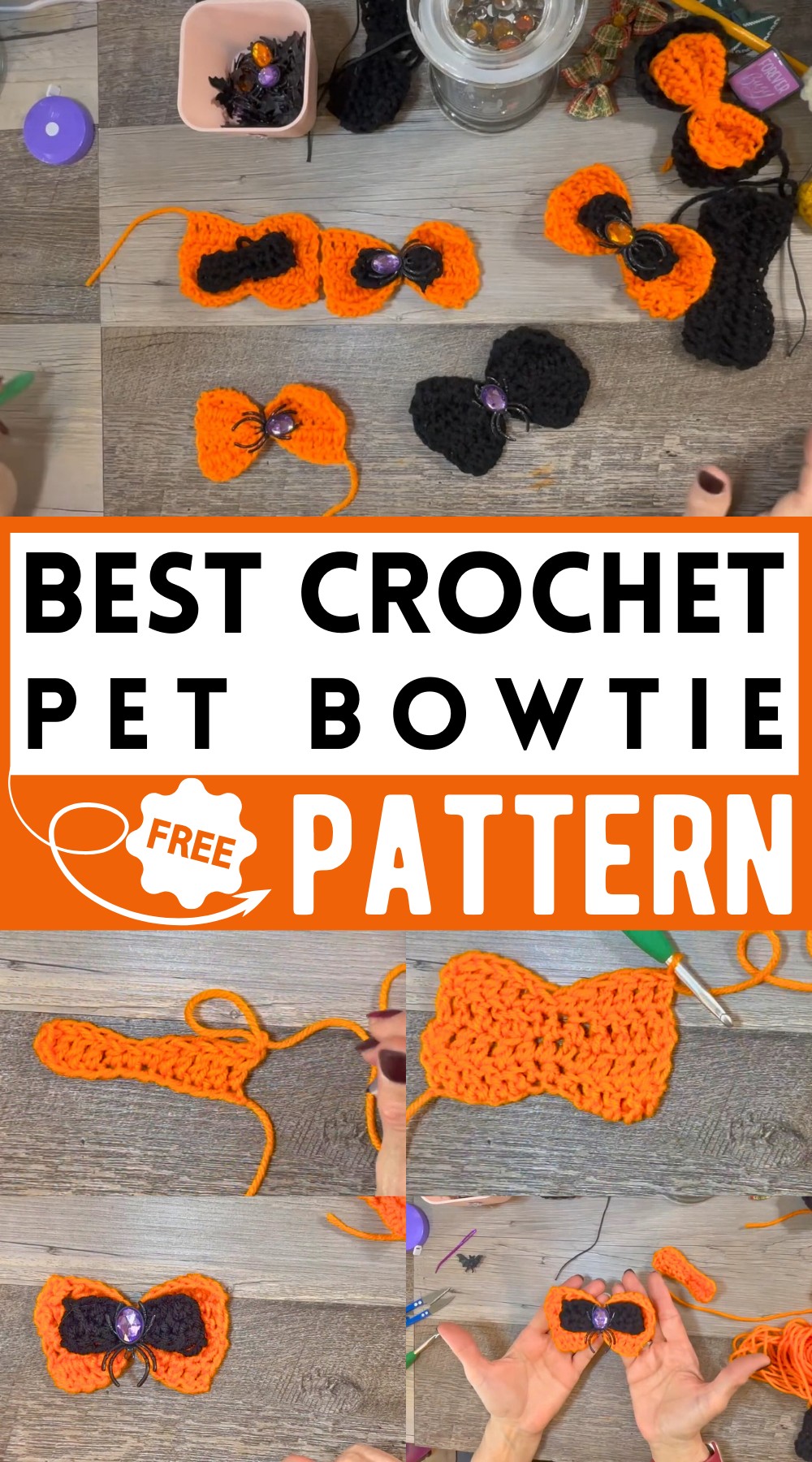 Crochet Pet Bowtie