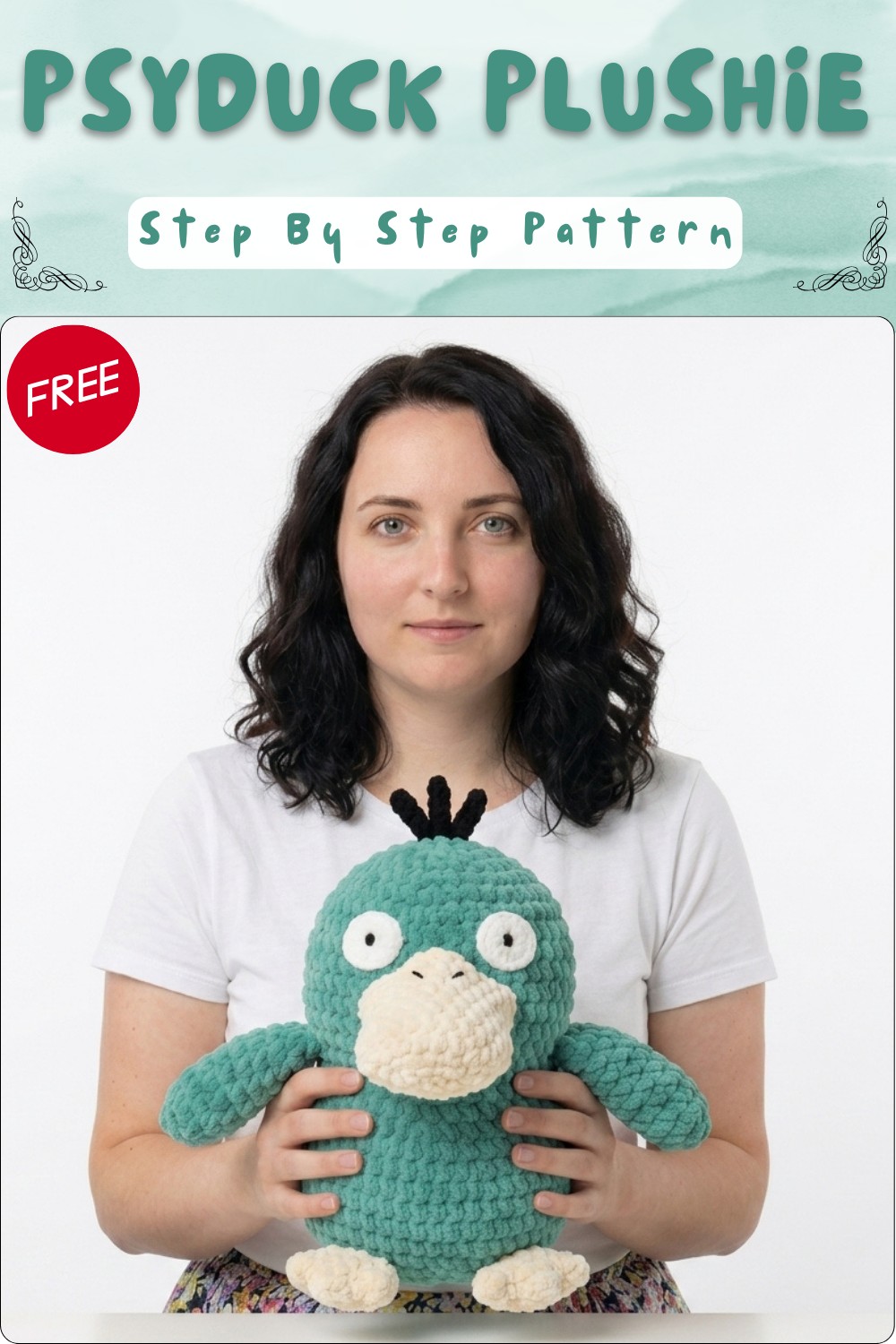 Crochet Psyduck Plushie Pattern With Chunky Yarn 8