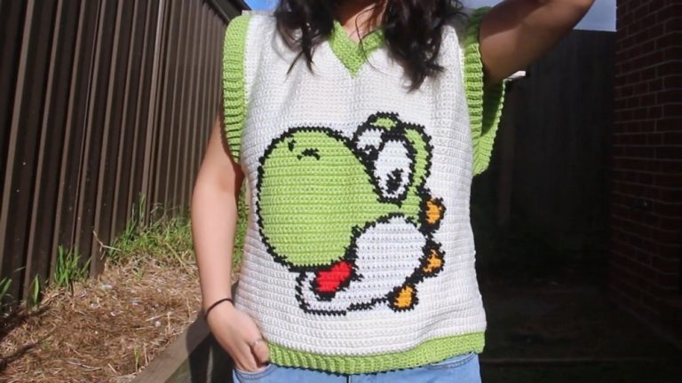 Crochet yoshi 1
