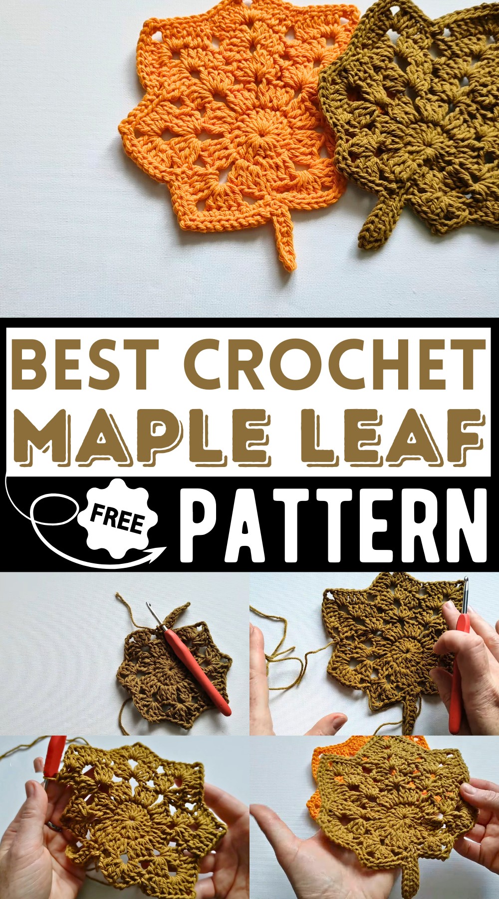 How To Crochet Maple Leaf Table Decor