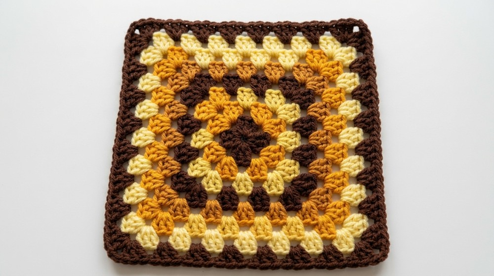 Vibrant Crochet Granny Square Cowl Pattern 2