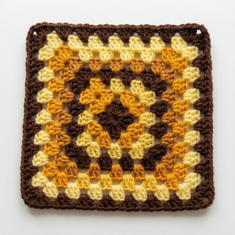Vibrant Crochet Granny Square Cowl Pattern 8