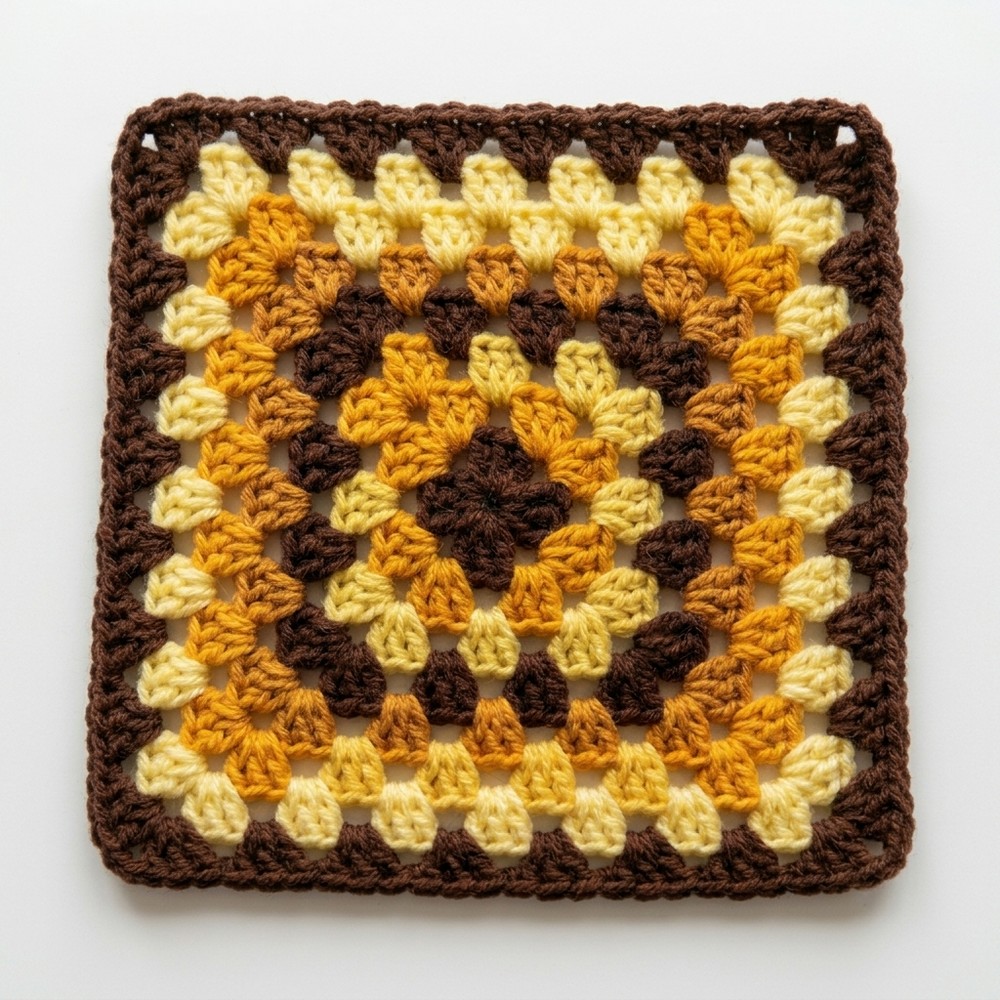 Vibrant Crochet Granny Square Cowl Pattern 8