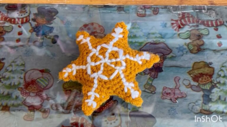 Free Crochet Gingerbread Snowflake Pattern for Holiday Magic