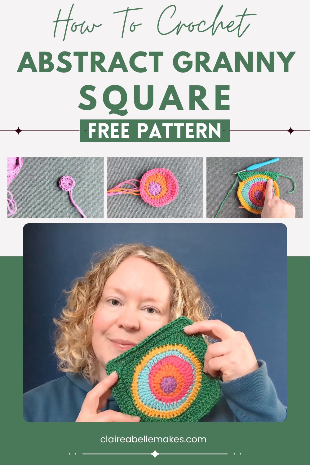 Abstract Granny Square Crochet Pattern