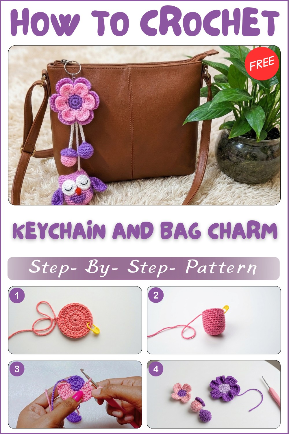 Crochet Crochet Keychain And Bag Charm Pattern 1