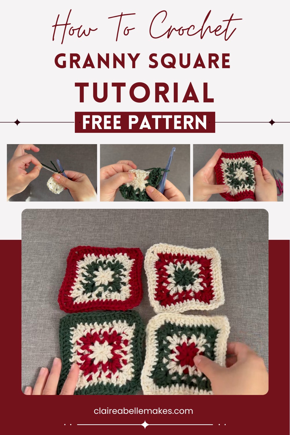 Crochet Granny Square Pattern