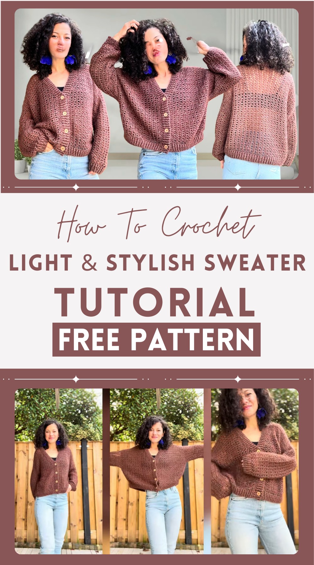 Crochet Light & Stylish Sweater