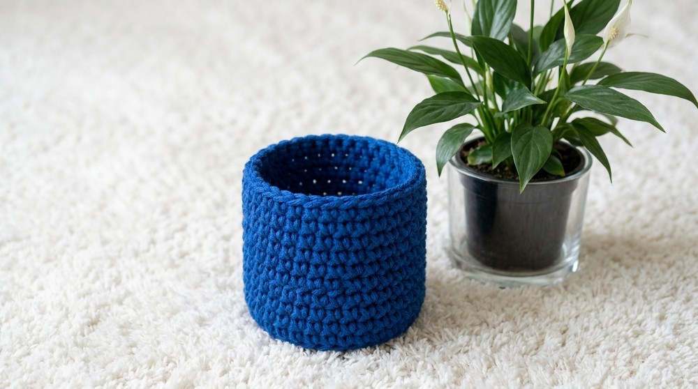 Crochet Mini Storage Basket Of All Sizes Pattern 2