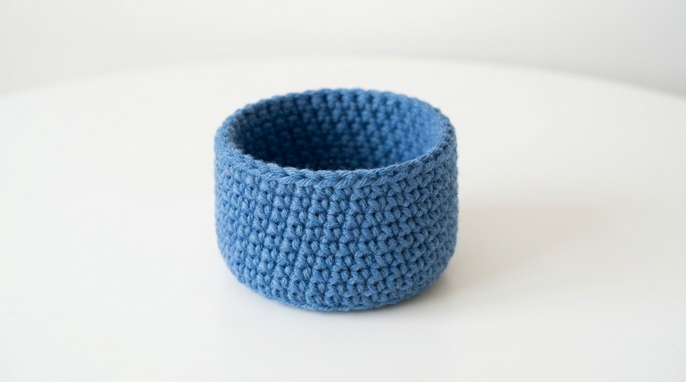 Crochet Mini Storage Basket Of All Sizes Pattern 6