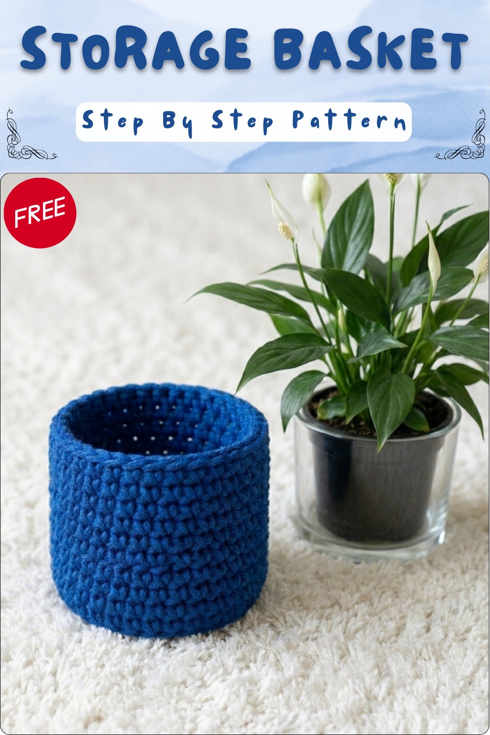 Crochet Mini Storage Basket Of All Sizes Pattern 7