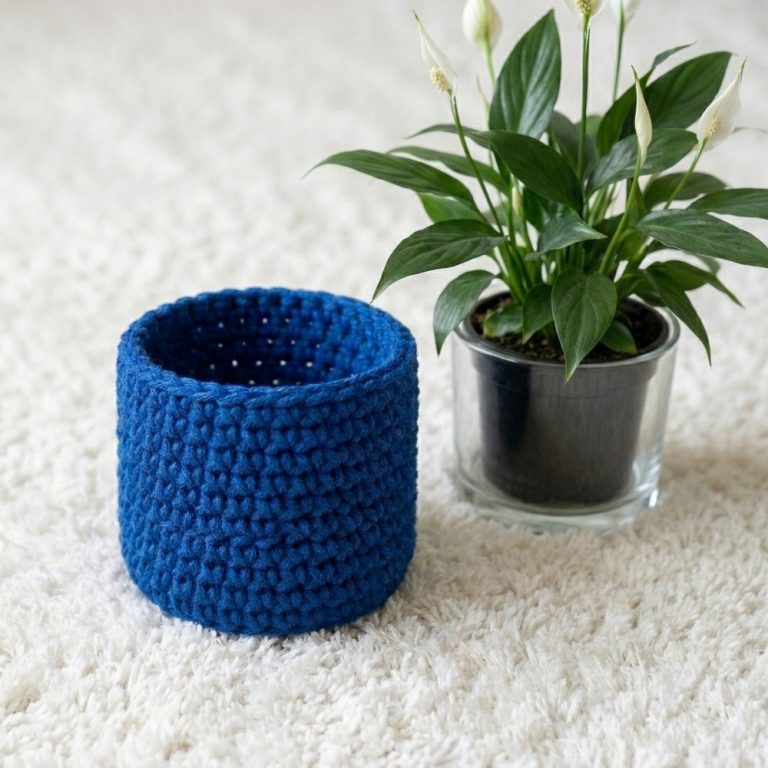 Crochet Mini Storage Basket Of All Sizes Pattern 8