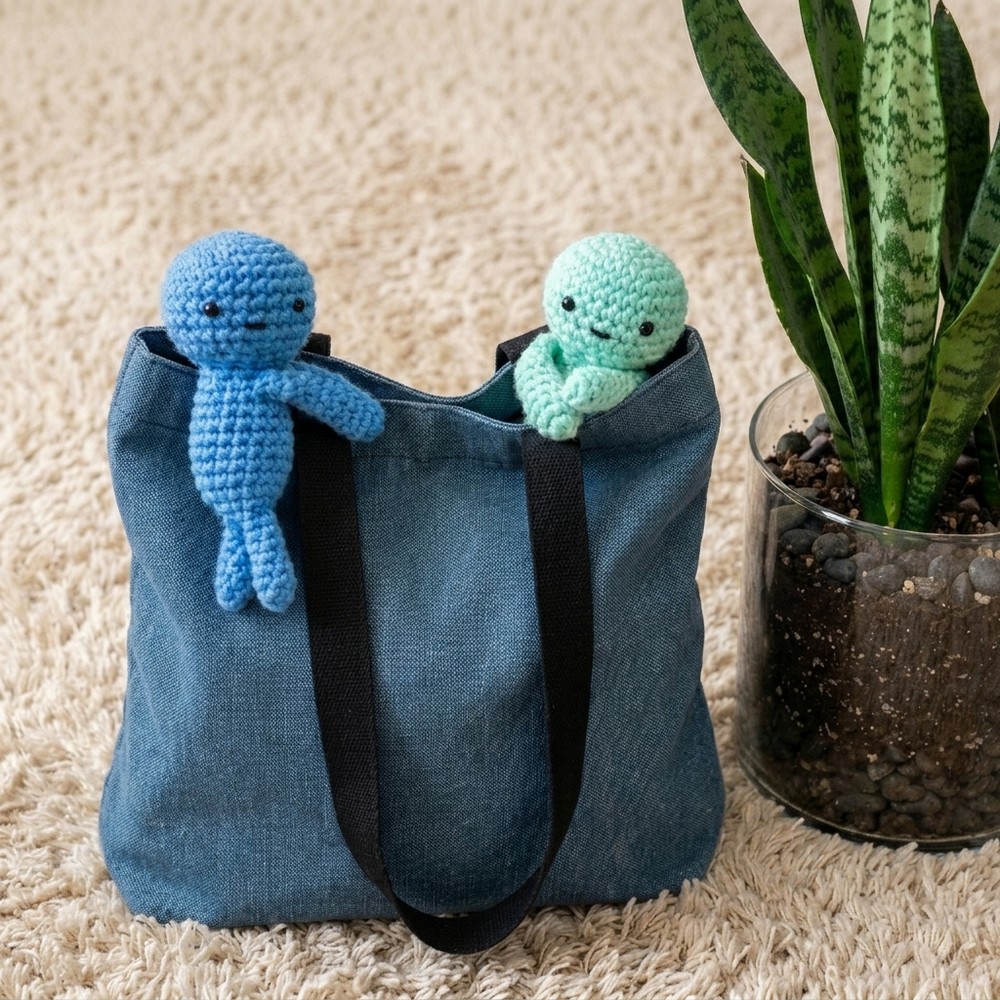 Crochet Smiski Bag Charm Pattern For Handmade Gift Idea 10