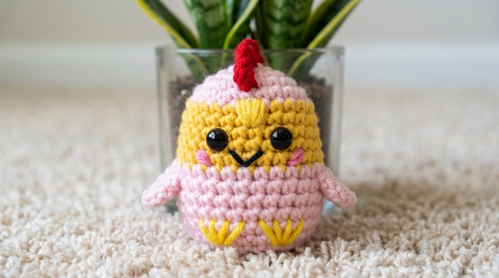 Cutest Crochet Chicken Nugget Amigurumi Pattern 2