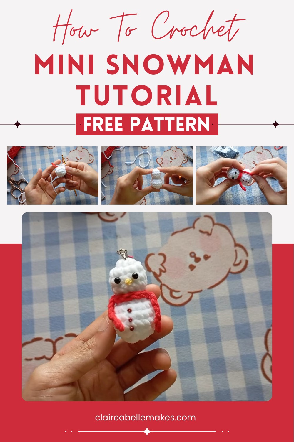 How To Crochet A Mini Snowman